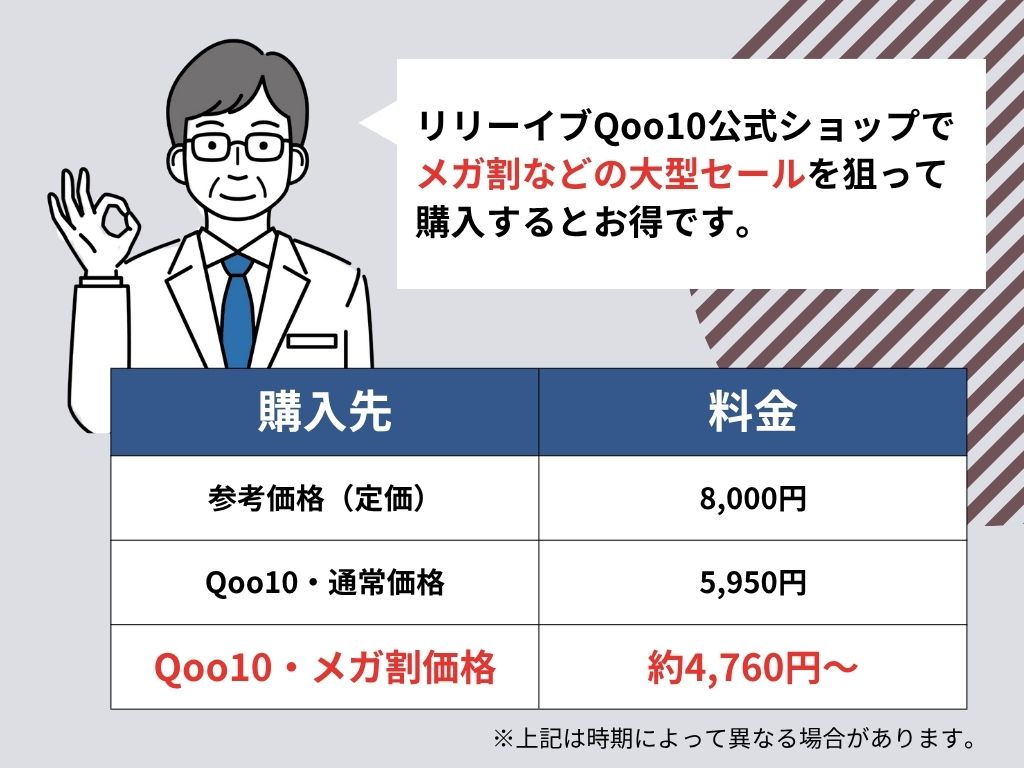 リリーイブを購入するならQoo10公式がおすすめ