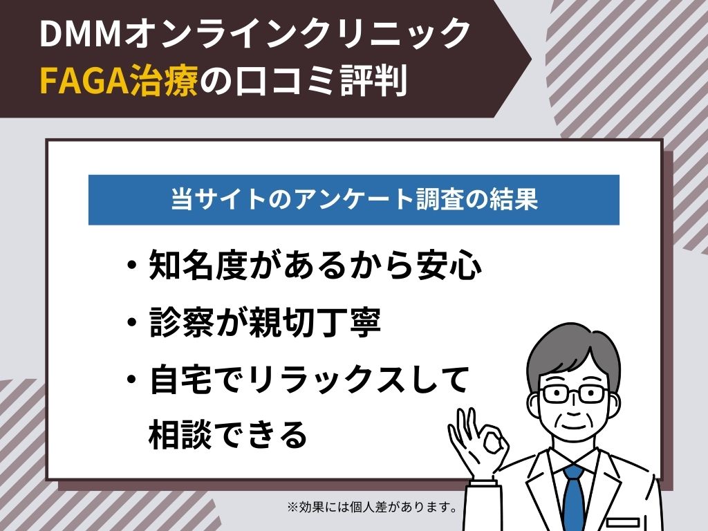 DMMオンラインクリニックの女性ヘアケアの口コミ