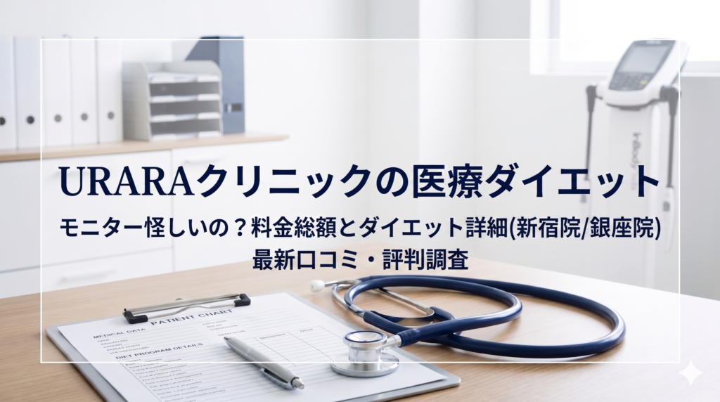 URARAクリニックの口コミ！モニター怪しいの？料金総額とダイエット詳細(新宿院/銀座院)
