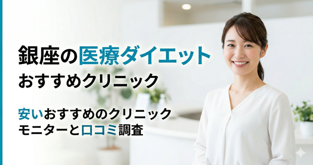 医療ダイエットが銀座で安いおすすめのクリニック！モニターと口コミ調査