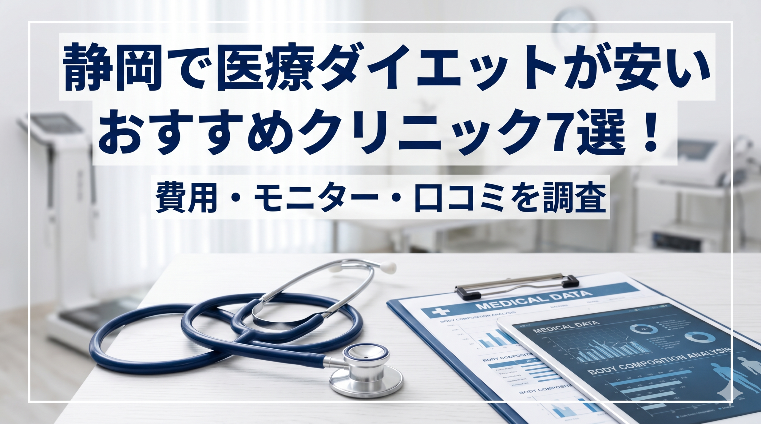 静岡で医療ダイエットが安いおすすめクリニック7選！費用・モニター・口コミを調査