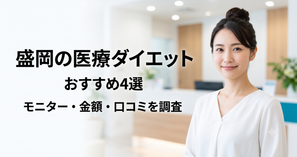 盛岡で医療ダイエットが安いおすすめクリニック4選！モニター・金額・口コミを調査
