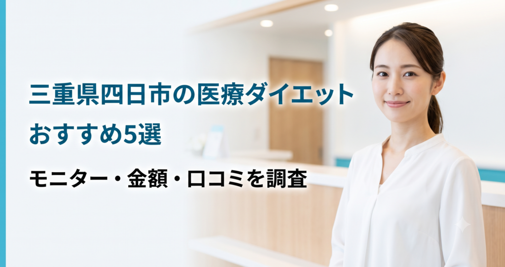 三重県四日市で医療ダイエットが安いおすすめクリニック5選！モニター・金額・口コミを調査